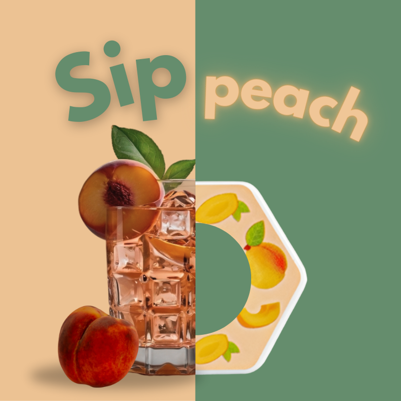 Persikų skonio kapsulė