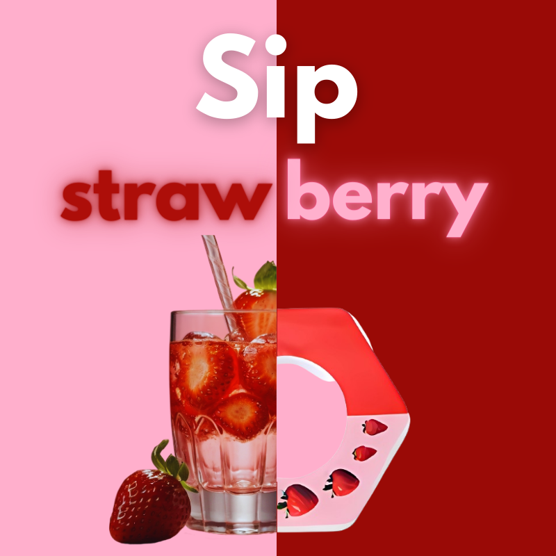 Braškių skonio kapsulė