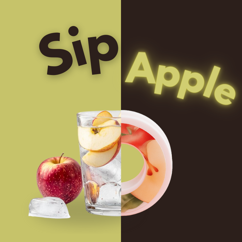 Obuolių skonio kapsulė